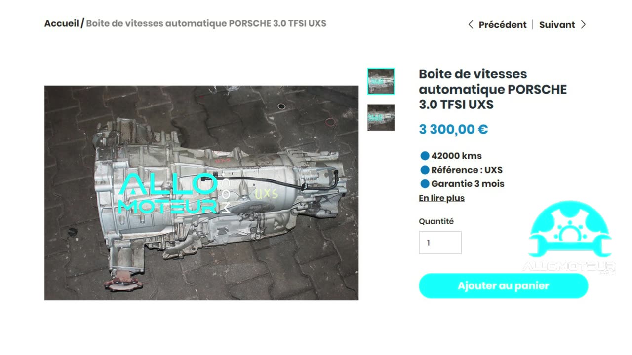 ALLOMOTEUR.COM - Boite de vitesses automatique PORSCHE 3.0 TFSI UXS