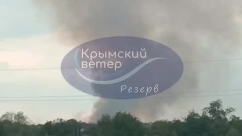 🔥✈️ Fire in the area of ​​"Oktyabrskoye" airfield (Crimea), - Krymskyi Veter