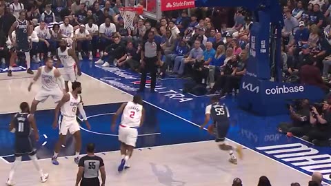 NBA - Kyrie throws a BEAUTIFUL pass to Derrick Jones Jr. for the HAMMER 🔨 LAC-DAL