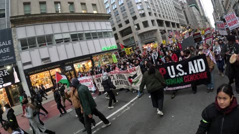 Marcha en el "DÍA INTERNACIONAL DE SOLIDARIDAD CON EL PUEBLO PALESTINO".