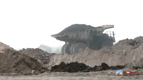 Liebher HD giant truck in Indonesian mining