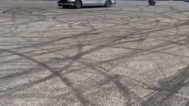 Now he drifts by car