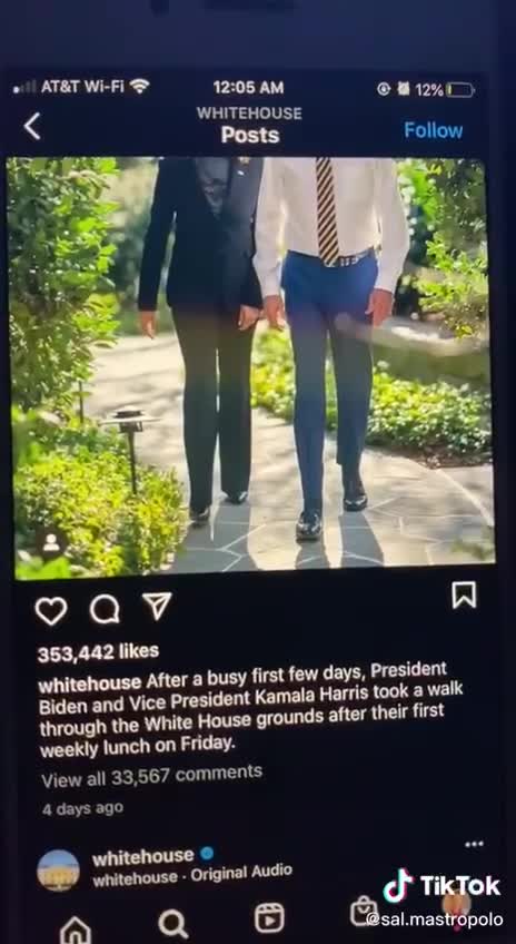 Sunny day stroll around the WH grounds