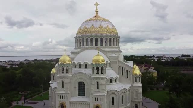 AERIAL FOOTAGE OF A CHURCH