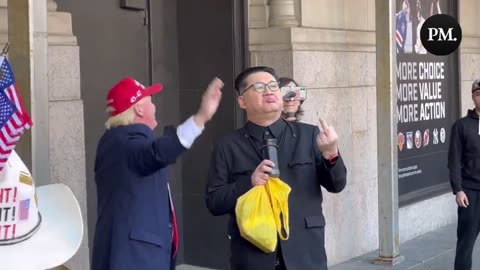 Trump and Kim Jong Un make a guest appearance outside Madison Square Garden