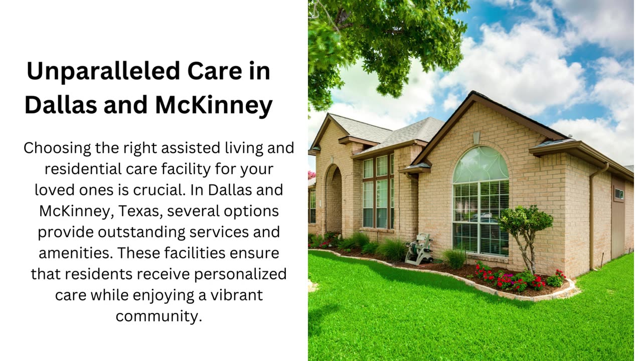 Assisted Living & Residential Care In Dallas And McKinney, Texas