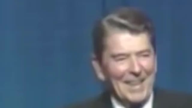 Old footage of Ronald Reagan Joking about the Soviet Union