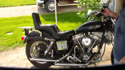 First Cold Kick Start 1978 Harley Davidson FX ShovelHead SuperGlide June 11,2021