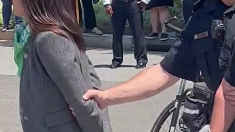 AOC Gets Fake Arrested July 2022