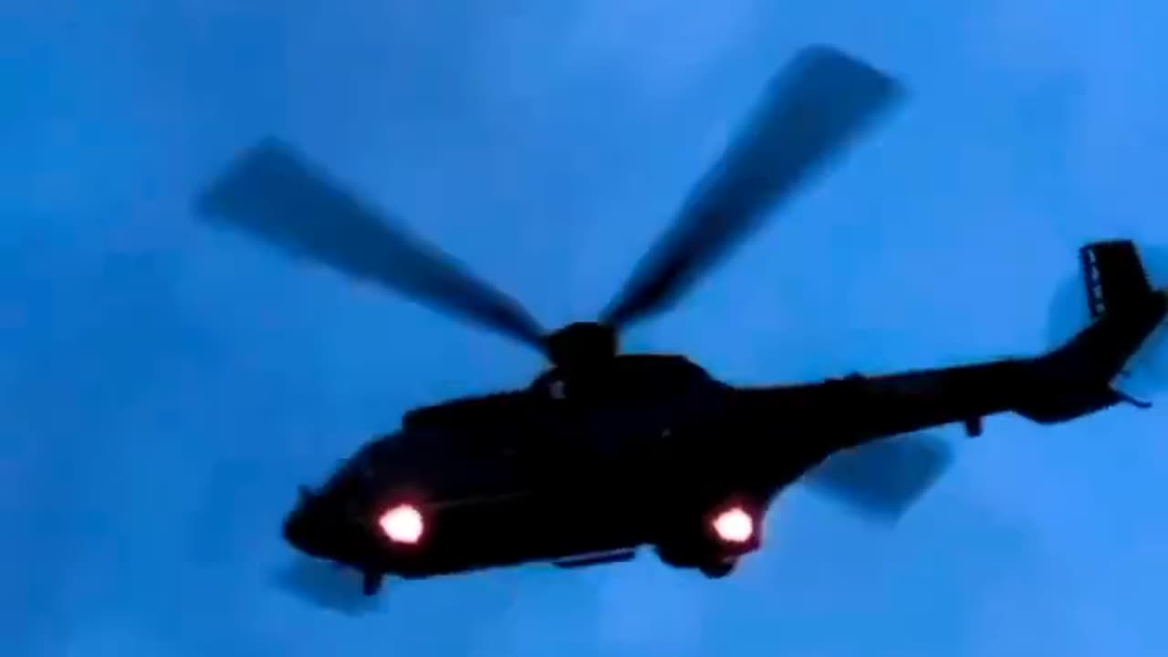 Helicopter shot