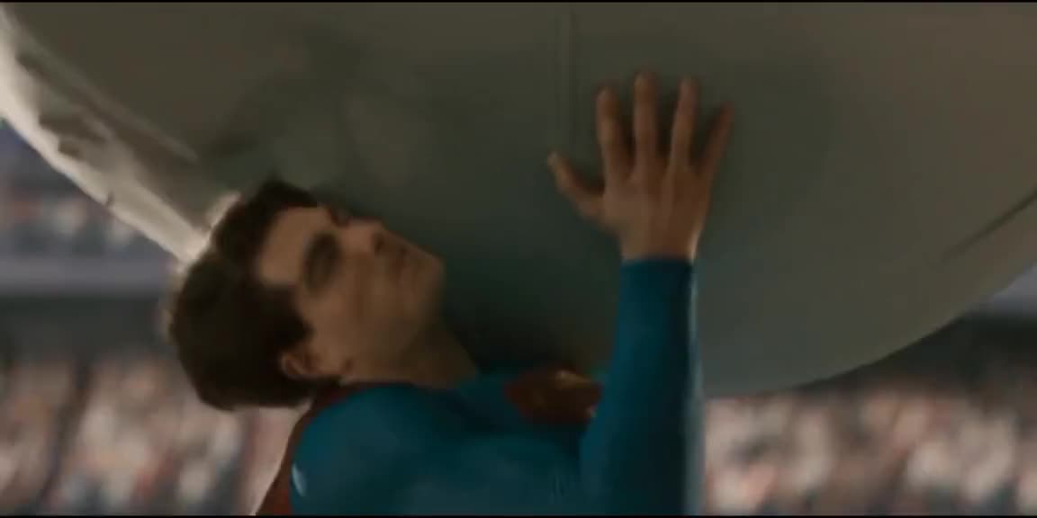 Superman Saves Airplane From Crashing