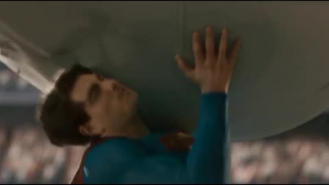 Superman Saves Airplane From Crashing
