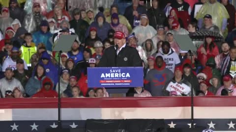 President Trump speaks at Save America rally in Greensburg, Pennsylvania