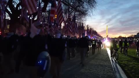 Group called "Patriot Front" is currently marching on the national mall in Washington, DC,