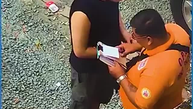 OFFICER CAUGHT ACCEPTING BRIBE