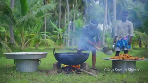 FRIED CHICKEN LEGS | 500 Crispy Chicken Leg Fry Recipe Cooking in Village