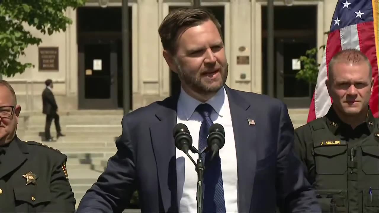 JD Vance holds a press conference on crime and safety in Wisconsin - August 20, 2024