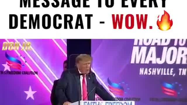 Trump Just Sent a Message That Put Every Democrat Politican ON NOTICE - Watch.