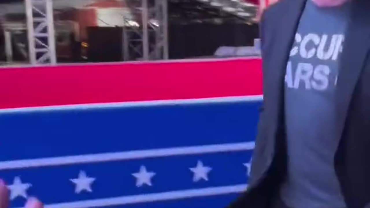 Elon Musk at last night’s MAGAAAAAAA TRUMP RALLY