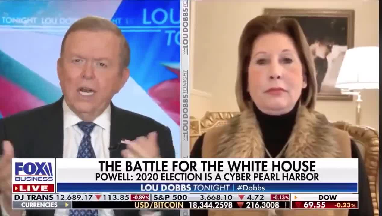 Evidence of Fraud: Sidney Powell and Lou Dobbs discuss!!