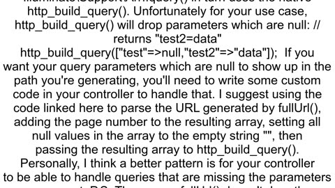 Laravel requestgtfullUrlWithQuery doesn39t work as expected