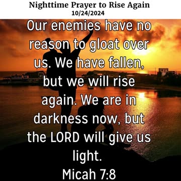 Nighttime Prayer to Rise Again #youtubeshorts #grace #jesus #mercy #faith #fyp #trust #joy #blessed