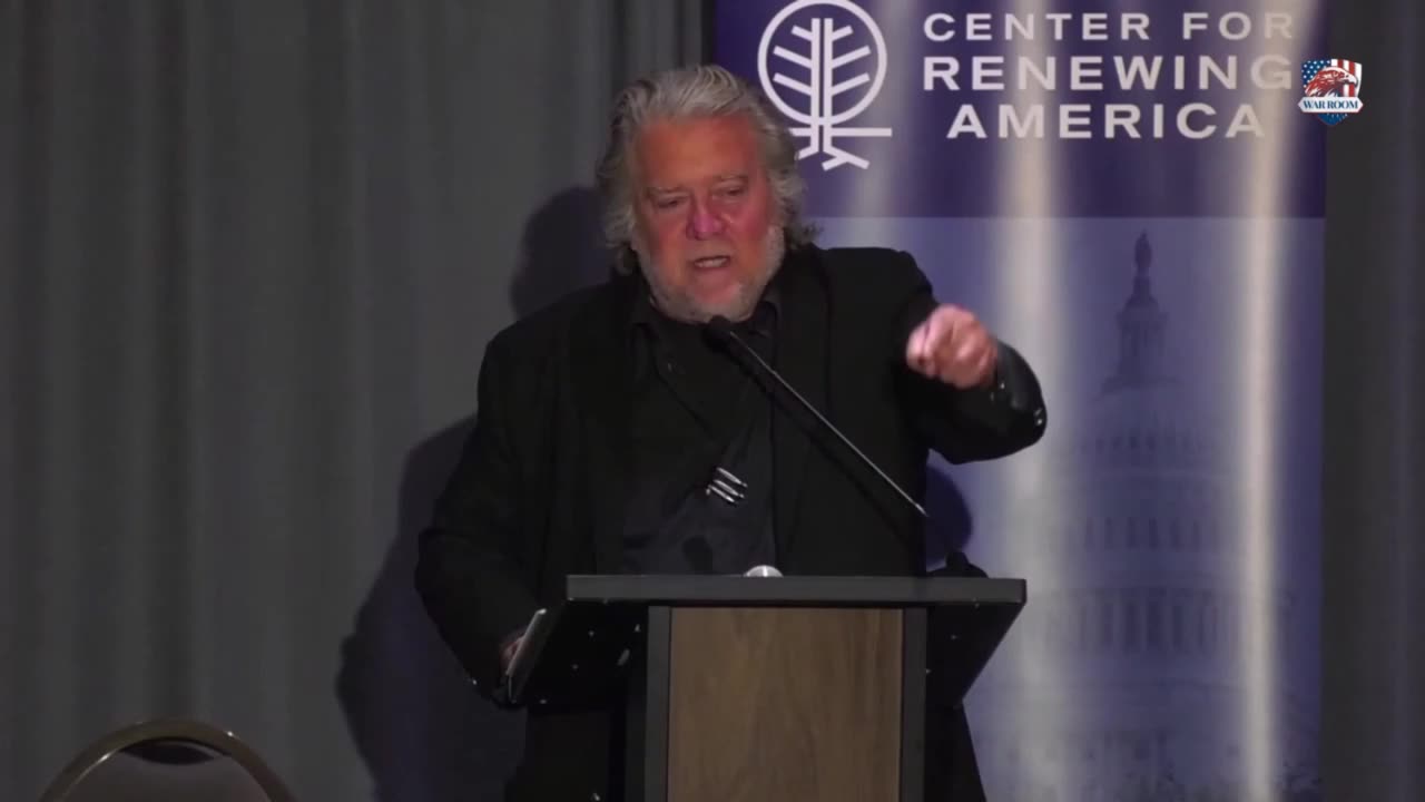 Steve Bannon Speech at Center for Renewing America on 4/19/24