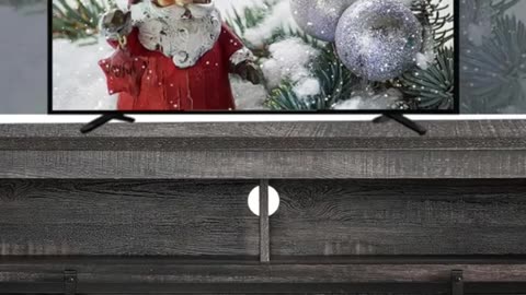 OKD Fireplace TV Stand for 65+ Inch TV, 33" Tall Highboy Farmhouse Entertainment Center