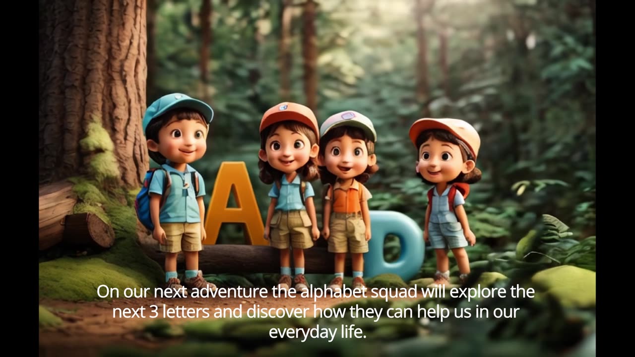 Alphabet Squad and the Letters A, B and C. (Subtitled)