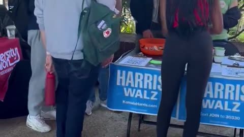 Trump Event next to a Kamala Event at the University of Georgia.