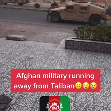 Afghan military running from Taliban