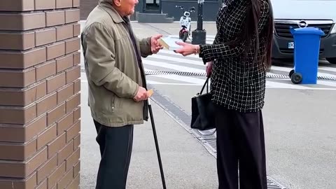 However, his fate turns thanks to a kind woman