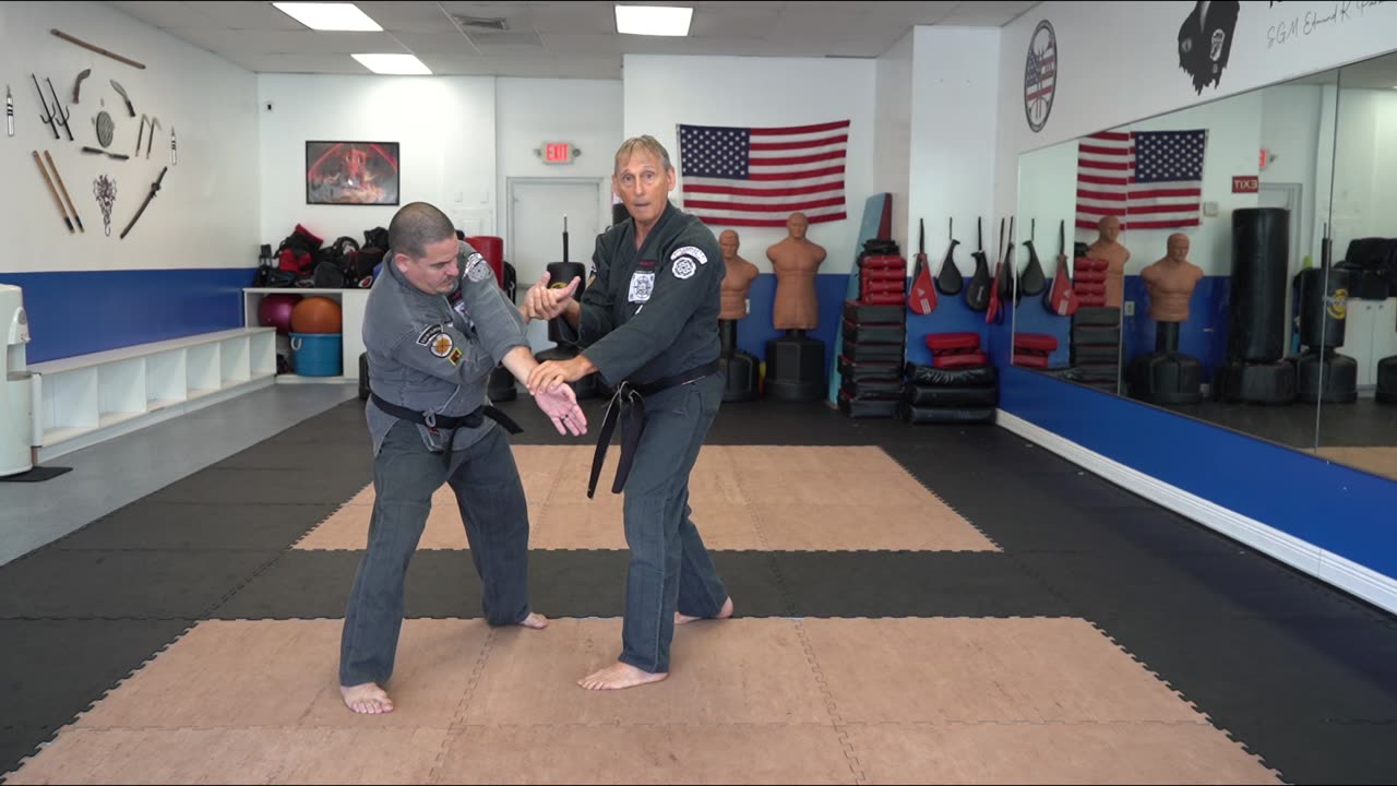 Correcting common errors executing the American Kenpo technique Cross of Destruction