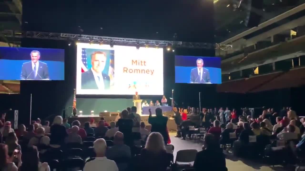 Utah GOP HUMILIATES Mitt Romney, Boos Him Loudly as He Takes Stage