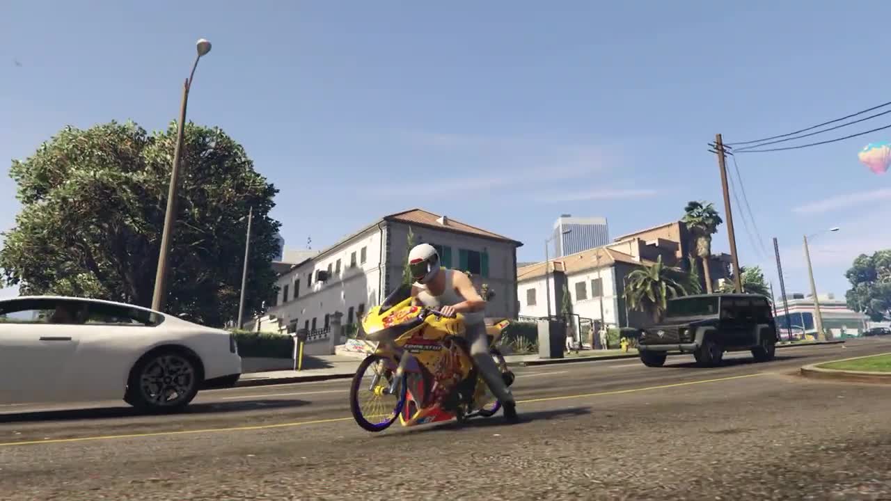 GTA 5 Drag Bike Crashes (Ragdoll Euphoria Physics Showcase) #1