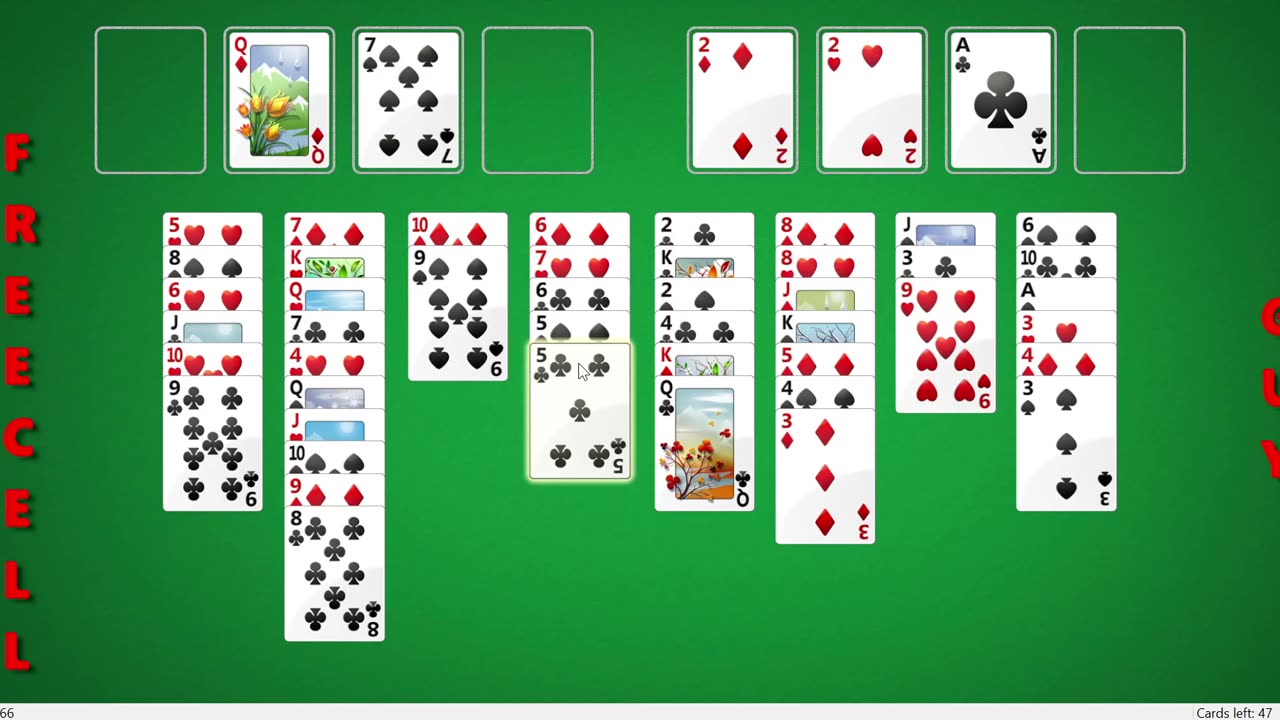 Winning Freecell Game #9166