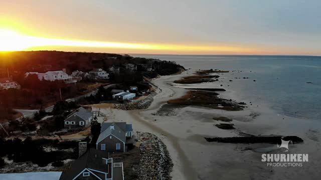 Breakwater Beach Drone - Brewster MA Cape Cod