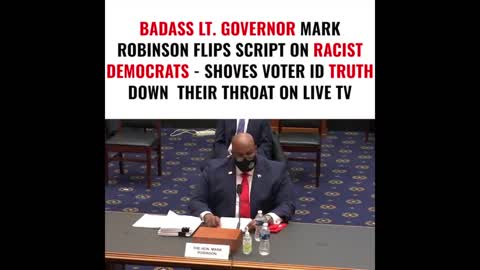 Lt Gov Mark Robinson on Voter Id