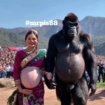 Fun fashion show between pregnant mothers #nature #animals #explore #funny #mrpis88 #cute #happy