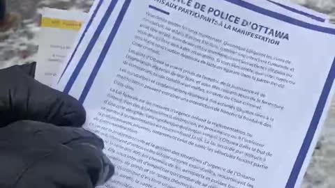 Ottaw Police Warn Freedom Convoy Participants of Fines and Arrests