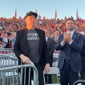 Elon Musk joins Donald Trump on stage in Butler