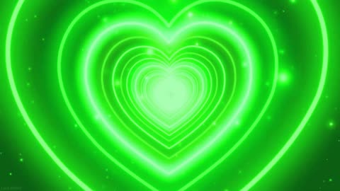 513. Heart Green Screen 💚Night Love Tunnel Decoration