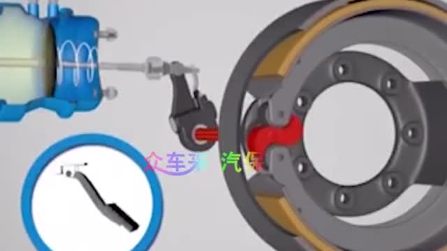 Auto drum brake principle knowledge animation at a glance auto maintenance knowledge