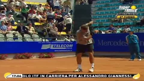 Young and angry Roger Federer