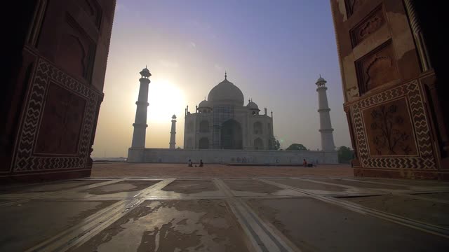 Approaching the Taj Mahal Through an Archway