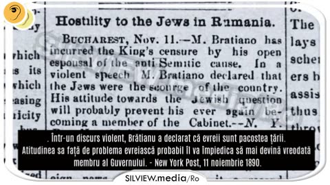 EXCLUSIV! România sub bancherii evrei in 1890 -presa americană comentează! Șoşoacă si Brătienii