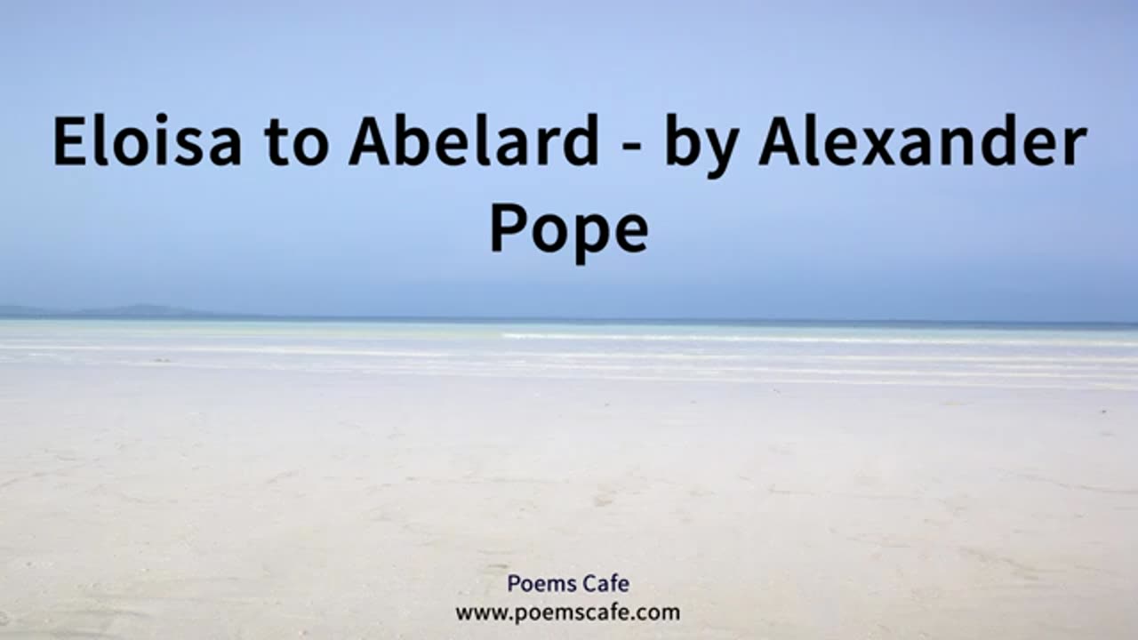 Eloisa to Abelard by Alexander Pope, Audiobook