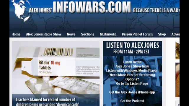 ALEX JONES SHOW FULL EPISODE JAN 23 2011 SUNDAY ARCHIVE