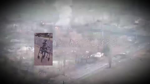 Ukrainian Artillery Group Hits Moving Russian Tank