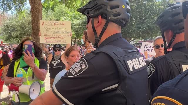 Breaking: pro -bortion rally go insane in front of the catholic church